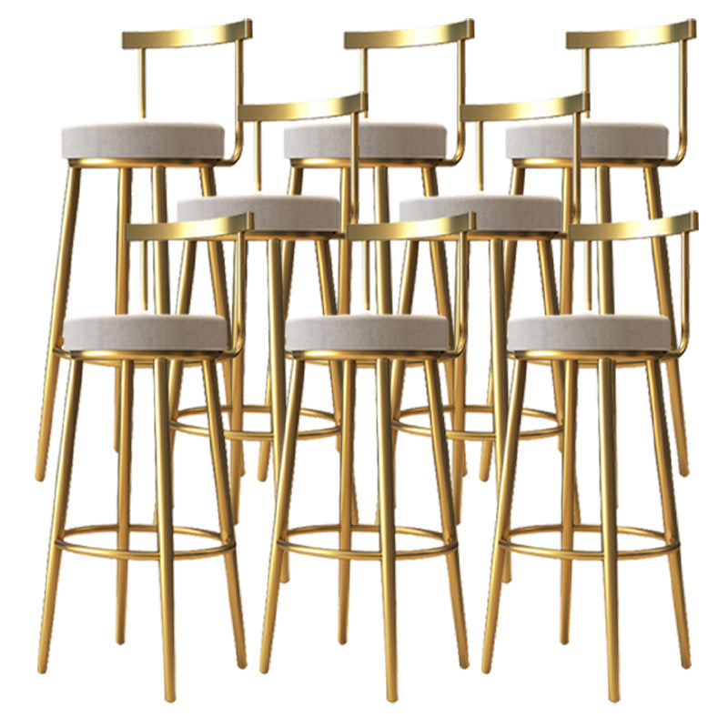 Indoor Scandinavian Counter Chair Round Upholstered Counter Height Stool 8 Piece Set Clearhalo 'Bar Furniture' 'Bar Stools' 'bar_stools' 'furn' 'furn_bar_stools' 'Furniture' 'Kitchen & Dining Furniture' 5816689