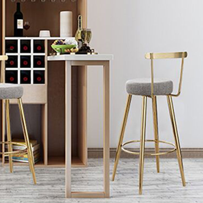 Indoor Scandinavian Counter Chair Round Upholstered Counter Height Stool Clearhalo 'Bar Furniture' 'Bar Stools' 'bar_stools' 'furn' 'furn_bar_stools' 'Furniture' 'Kitchen & Dining Furniture' 5816694