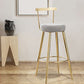 Indoor Scandinavian Counter Chair Round Upholstered Counter Height Stool Clearhalo 'Bar Furniture' 'Bar Stools' 'bar_stools' 'furn' 'furn_bar_stools' 'Furniture' 'Kitchen & Dining Furniture' 5816696