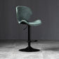 Scandinave Metal Barstool Adjustable PU Leather Barstools en finition mate pour intérieur