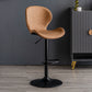 Scandinave Metal Barstool Adjustable PU Leather Barstools en finition mate pour intérieur