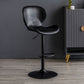 Scandinave Metal Barstool Adjustable PU Leather Barstools en finition mate pour intérieur