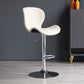 Scandinave Metal Barstool Adjustable PU Leather Barstools en finition mate pour intérieur