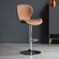 Scandinave Metal Barstool Adjustable PU Leather Barstools en finition mate pour intérieur