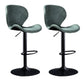Scandinave Metal Barstool Adjustable PU Leather Barstools en finition mate pour intérieur