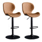 Scandinave Metal Barstool Adjustable PU Leather Barstools en finition mate pour intérieur