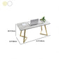 Glam Office Desk Rectangular Marble Writing Desk with Metal Legs Clearhalo 'furn' 'furn_office_desk' 'Furniture' 'Office Desks' 'Office Furniture' 'office_desk' 5818534