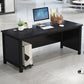 Industrial Office Desk Manufactured Wood Computer Desk for Home and Office Black Clearhalo 'furn' 'furn_office_desk' 'Furniture' 'Office Desks' 'Office Furniture' 'office_desk' 5818554