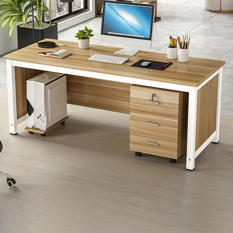 Industrial Office Desk Manufactured Wood Computer Desk for Home and Office Clearhalo 'furn' 'furn_office_desk' 'Furniture' 'Office Desks' 'Office Furniture' 'office_desk' 5818556