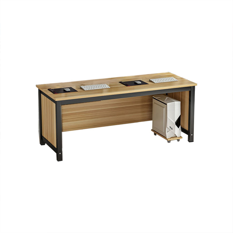 Industrial Office Desk Manufactured Wood Computer Desk for Home and Office Natural Clearhalo 'furn' 'furn_office_desk' 'Furniture' 'Office Desks' 'Office Furniture' 'office_desk' 5818564