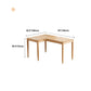 L-shape Solid Wood Office Desk Modern Corner Writing Desk with 4 Legs
