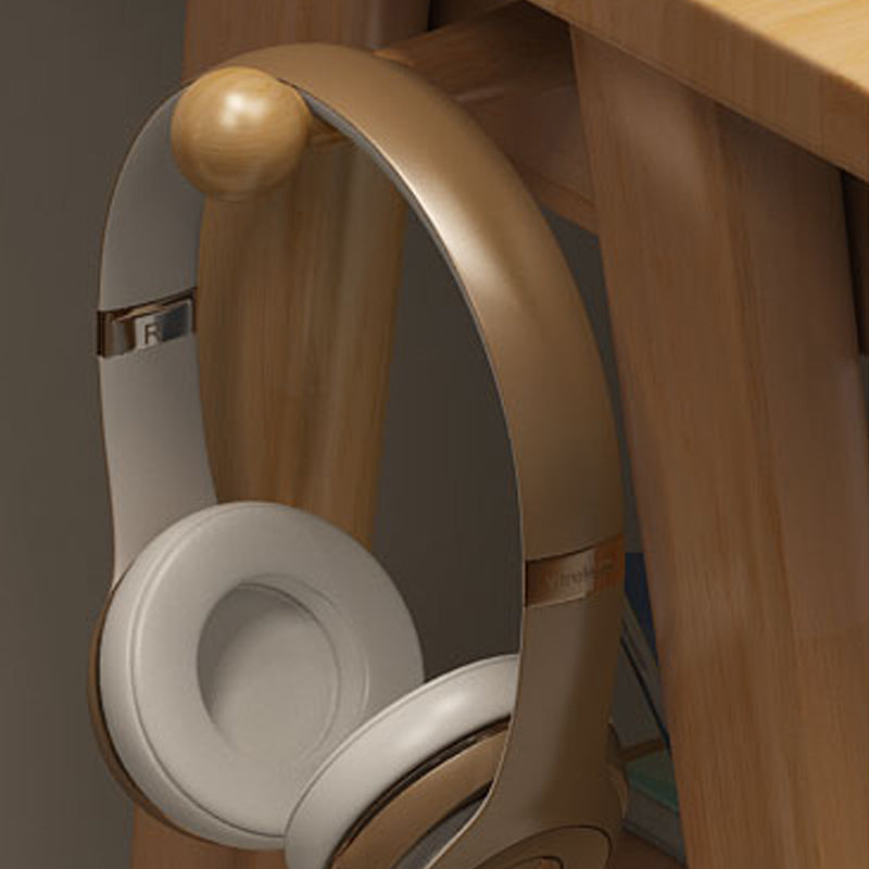 3-cassedri scrivania da ufficio in legno di gomma moderna scrivania con ripiani