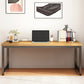 23.5 "W houten kantoor bureau modern schrijfbureau met h-vormige basis