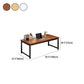 23.5 "W houten kantoor bureau modern schrijfbureau met h-vormige basis