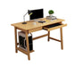 29.5" H Solid Wood Office Desk Modern Writing Desk with 2 Drawers