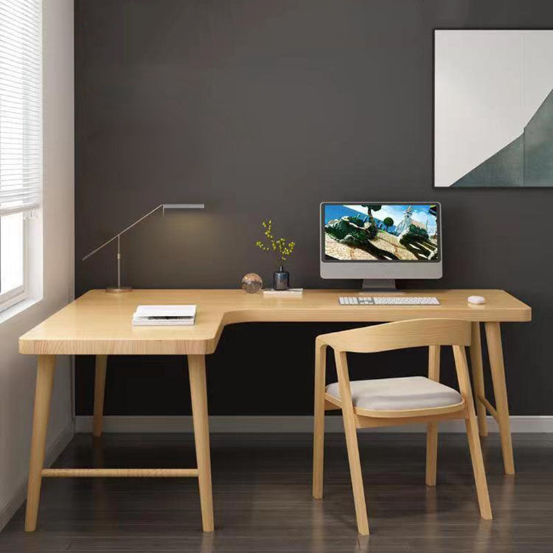 Escritorio de oficina minimalista de casa y oficina escritorio de escritura moderna en forma de L