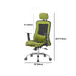 Contemporary Desk Chair Mid-Back Adjustable Seat Height Office Chair