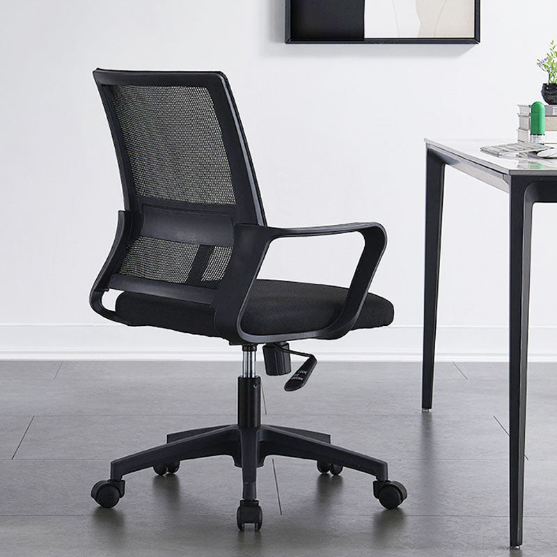 Workspace Office Chair Seat and Mesh in Black Slide Desk Chair Clearhalo 'furn' 'furn_office_chair' 'Furniture' 'Office Chairs' 'Office Furniture' 'office_chair' 5819108