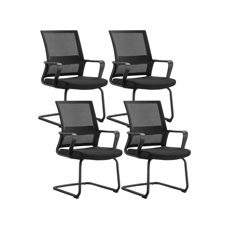 Workspace Office Chair Seat and Mesh in Black Slide Desk Chair 4 Piece Set Casters Not Included Clearhalo 'furn' 'furn_office_chair' 'Furniture' 'Office Chairs' 'Office Furniture' 'office_chair' 5819123