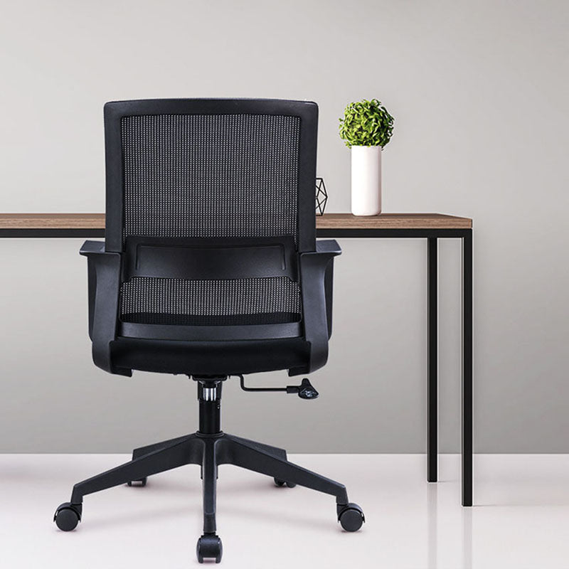 Workspace Office Chair Seat and Mesh in Black Slide Desk Chair Clearhalo 'furn' 'furn_office_chair' 'Furniture' 'Office Chairs' 'Office Furniture' 'office_chair' 5819129