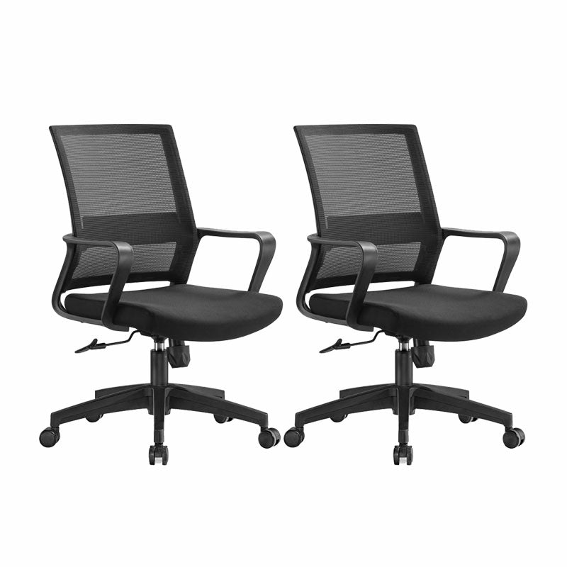 Workspace Office Chair Seat and Mesh in Black Slide Desk Chair 2 Piece Set Casters Included Clearhalo 'furn' 'furn_office_chair' 'Furniture' 'Office Chairs' 'Office Furniture' 'office_chair' 5819130