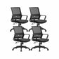 Workspace Office Chair Seat and Mesh in Black Slide Desk Chair 4 Piece Set Casters Included Clearhalo 'furn' 'furn_office_chair' 'Furniture' 'Office Chairs' 'Office Furniture' 'office_chair' 5819132