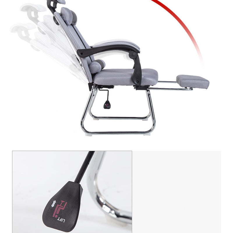 Sedia per computer moderna sedia a braccia fisso sedia da maglia ergonomica