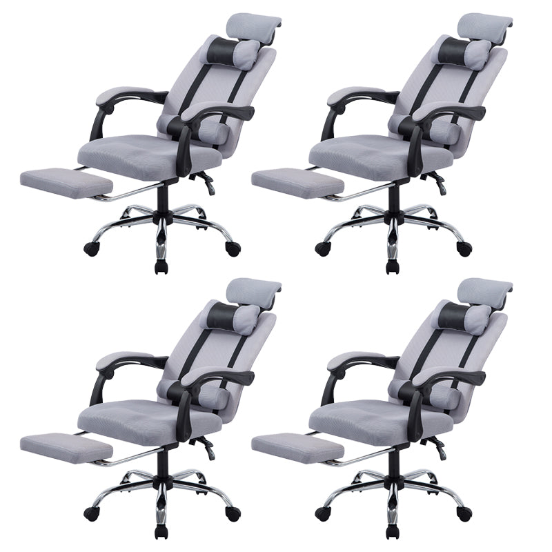 Sedia per computer moderna sedia a braccia fisso sedia da maglia ergonomica