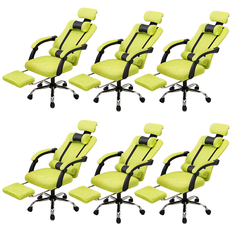 Sedia per computer moderna sedia a braccia fisso sedia da maglia ergonomica