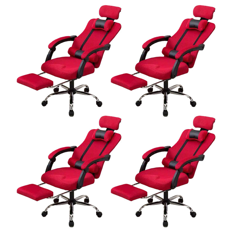 Sedia per computer moderna sedia a braccia fisso sedia da maglia ergonomica