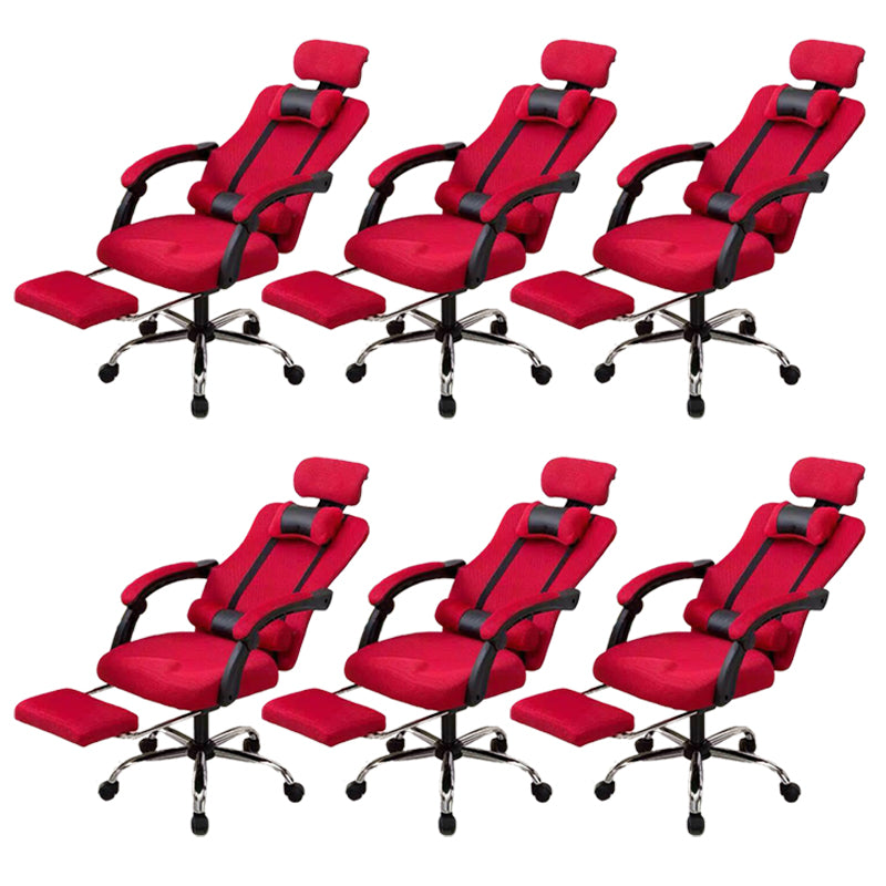 Sedia per computer moderna sedia a braccia fisso sedia da maglia ergonomica