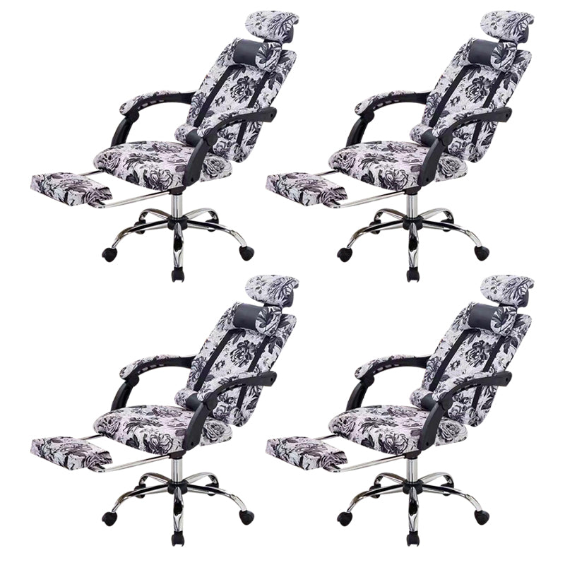 Sedia per computer moderna sedia a braccia fisso sedia da maglia ergonomica