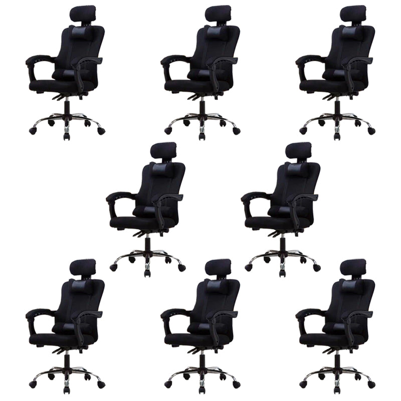 Sedia per computer moderna sedia a braccia fisso sedia da maglia ergonomica