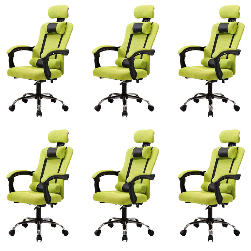 Sedia per computer moderna sedia a braccia fisso sedia da maglia ergonomica