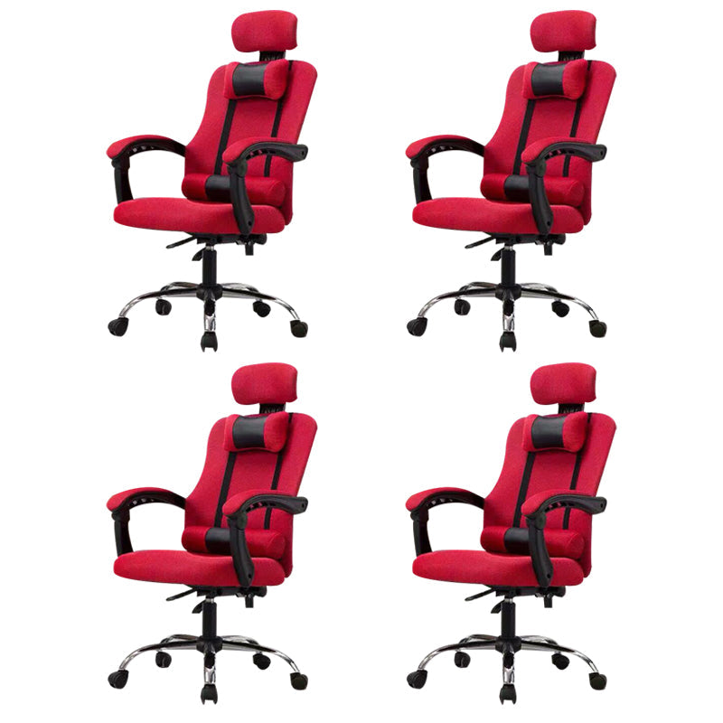 Sedia per computer moderna sedia a braccia fisso sedia da maglia ergonomica