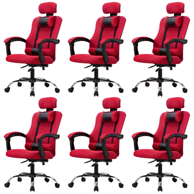 Sedia per computer moderna sedia a braccia fisso sedia da maglia ergonomica