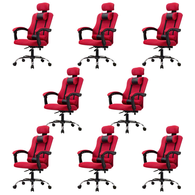 Sedia per computer moderna sedia a braccia fisso sedia da maglia ergonomica