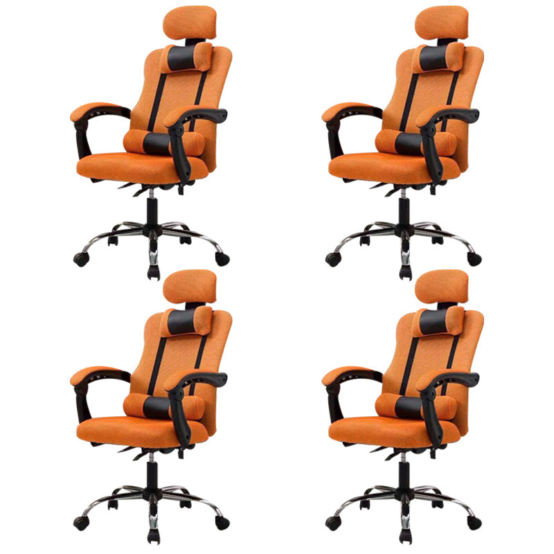 Sedia per computer moderna sedia a braccia fisso sedia da maglia ergonomica