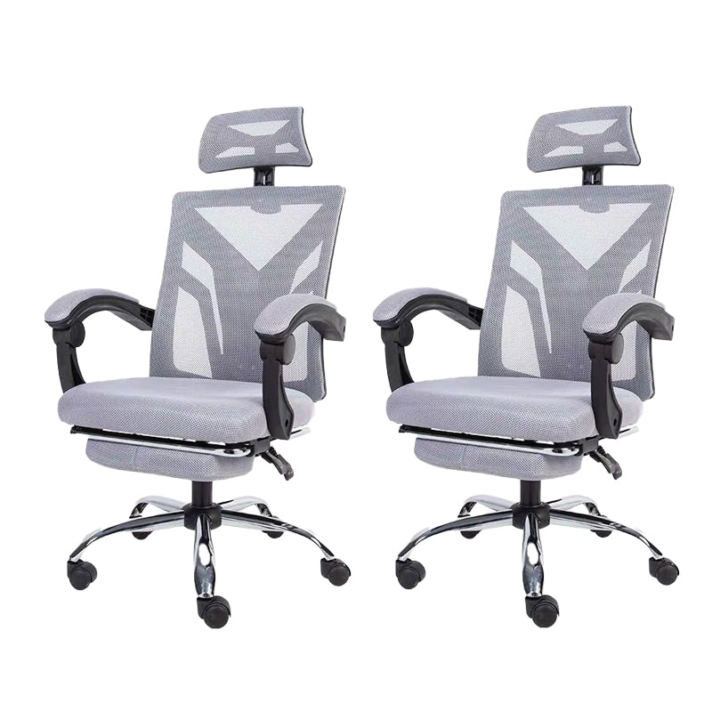 Sedia per computer moderna sedia a braccia fisso sedia da maglia ergonomica