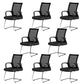 Modern Metal Conference Chair No Wheels Black Conference Chair