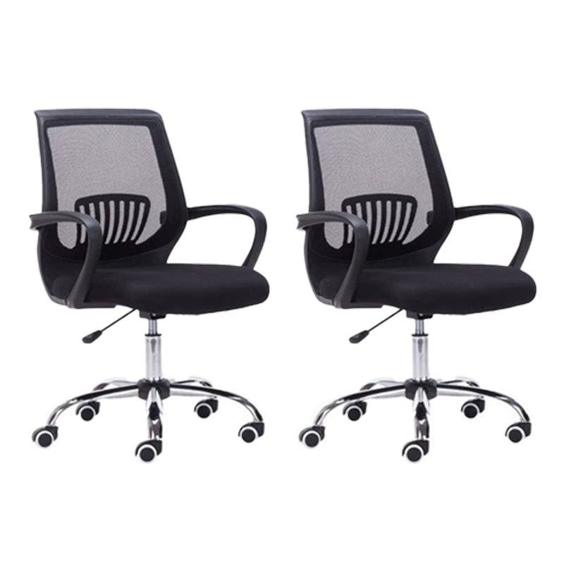 Vaste armen moderne bureaustoel Swivel Lumbar Support Bureau voorzitter