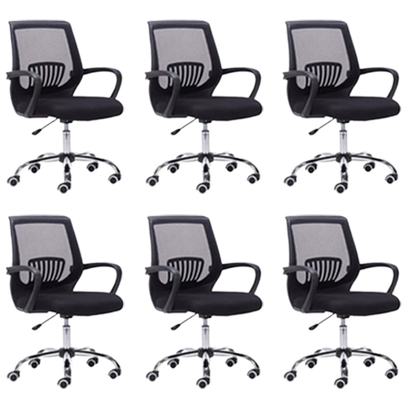 Vaste armen moderne bureaustoel Swivel Lumbar Support Bureau voorzitter
