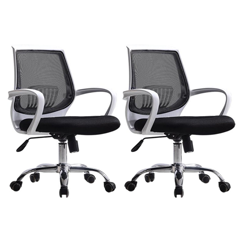 Vaste armen moderne bureaustoel Swivel Lumbar Support Bureau voorzitter