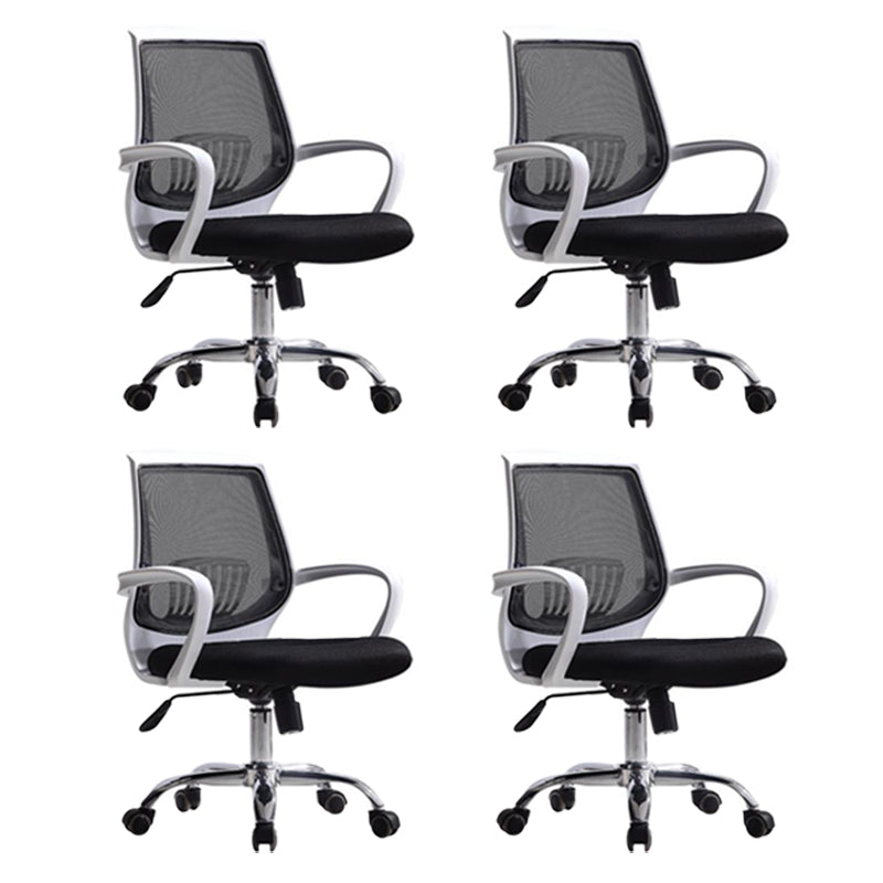Vaste armen moderne bureaustoel Swivel Lumbar Support Bureau voorzitter