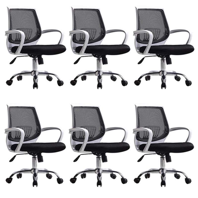 Vaste armen moderne bureaustoel Swivel Lumbar Support Bureau voorzitter