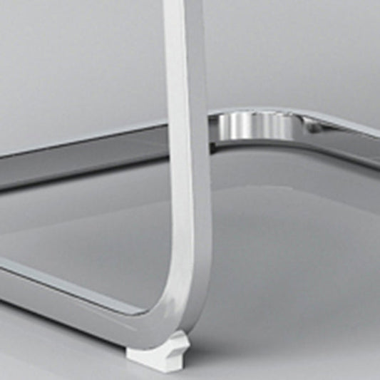 スチールホイールオフィスチェア固定腕現代の黒いオフィスチェア