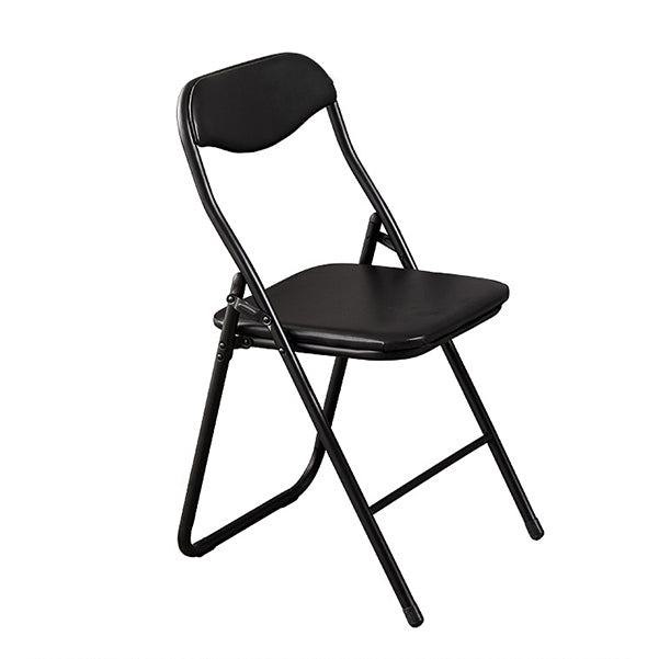 アームレス布張りのオフィスチェアブラックレザーローバックオフィスチェア