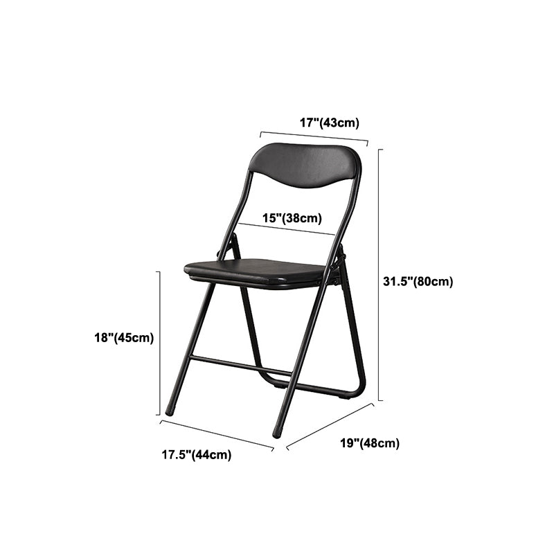 アームレス布張りのオフィスチェアブラックレザーローバックオフィスチェア