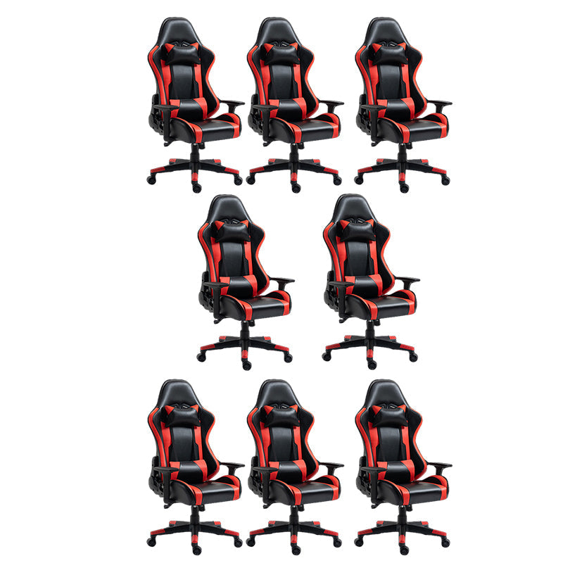 Silla de escritorio moderna silla de computadora de cuero por faux silla con ruedas con ruedas