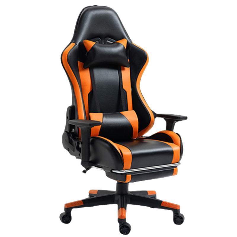 Silla de escritorio moderna silla de computadora de cuero por faux silla con ruedas con ruedas